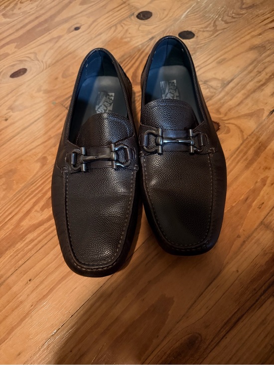 Salvatore Ferragamo Other - Salvatore Ferragamo Brown Gancini Leather Driver Loafers Men’s US 8.5 EE